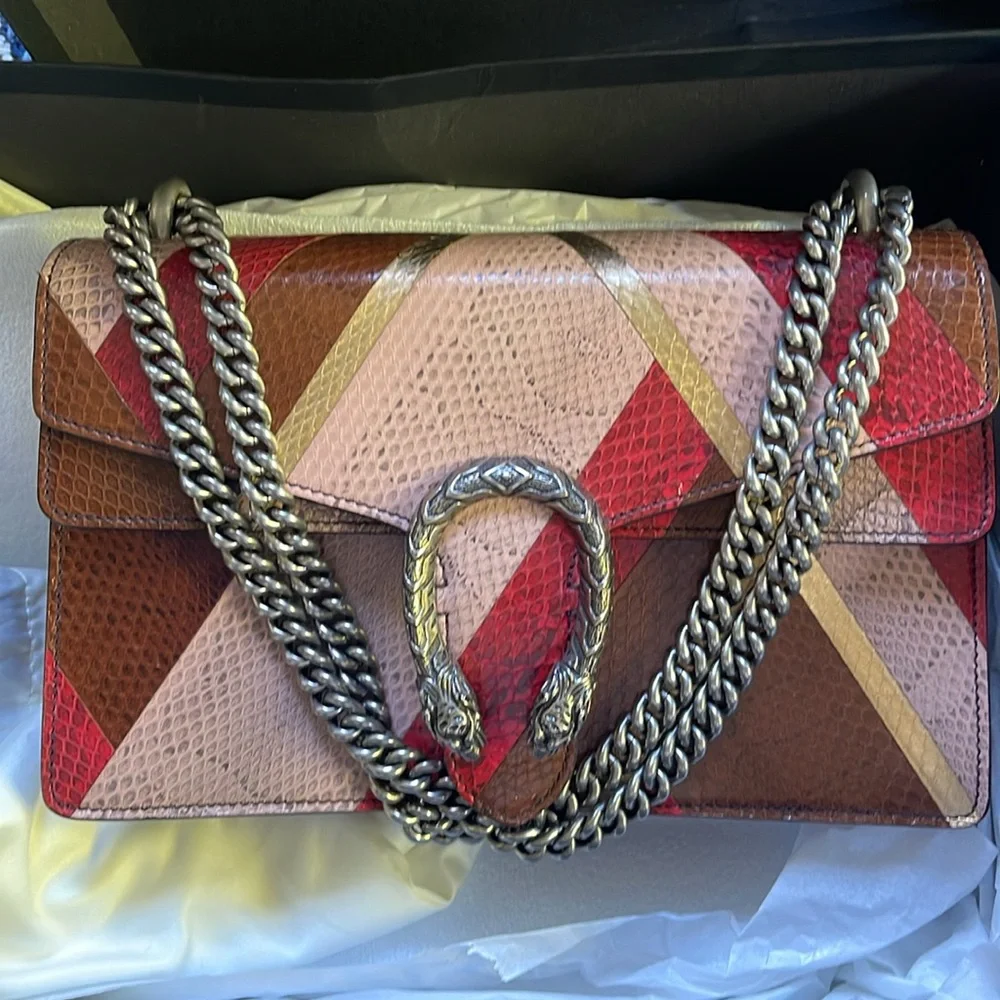 EUC Rare Gucci Python Dionysus Shoulder Bag. Worn only 1 time - Picture 16 of 16